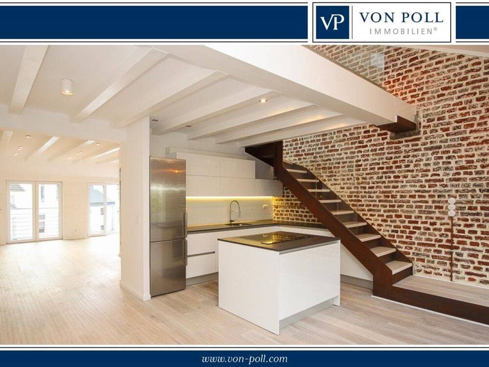 Traumhaftes Dachgeschoss-Loft mit offener Galerie und Einbauküche, 40235 Düsseldorf (Flingern Nord Flingern Süd Grafenberg)