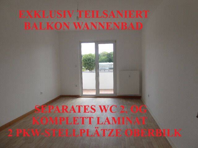 EXKLUSIV TEILSANIERT BALKON WANNENBAD SEPARATES WC KOMPLETT LAMINAT 2 PKW-STELLPLÄTZE 2. OG OBERBILK, 40227 Düsseldorf (Eller Oberbilk)