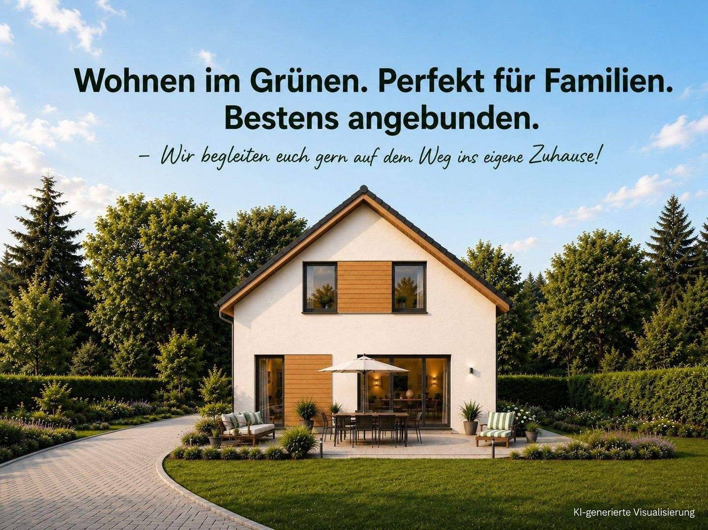 Wohnen im Grünen. Perfekt für Familien. Bestens angebunden. – Wir begleiten euch gern auf dem Weg ins eigene Zuhause!, 4838 Doberschütz