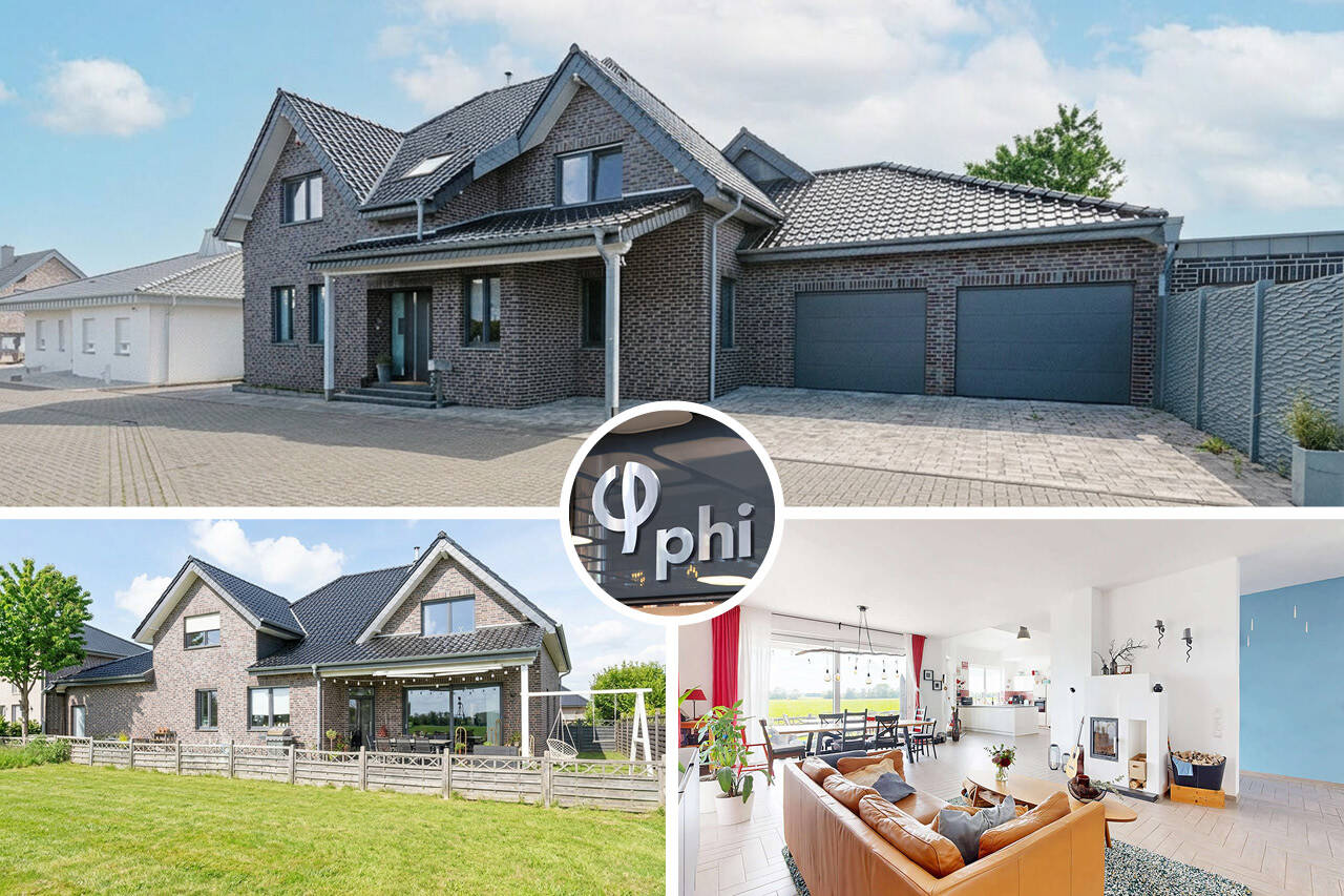 PHI AACHEN – Großzügiges Familiendomizil mit Kamin und Doppelgarage in Aldenhoven-Niedermerz!, 52457 Aldenhoven