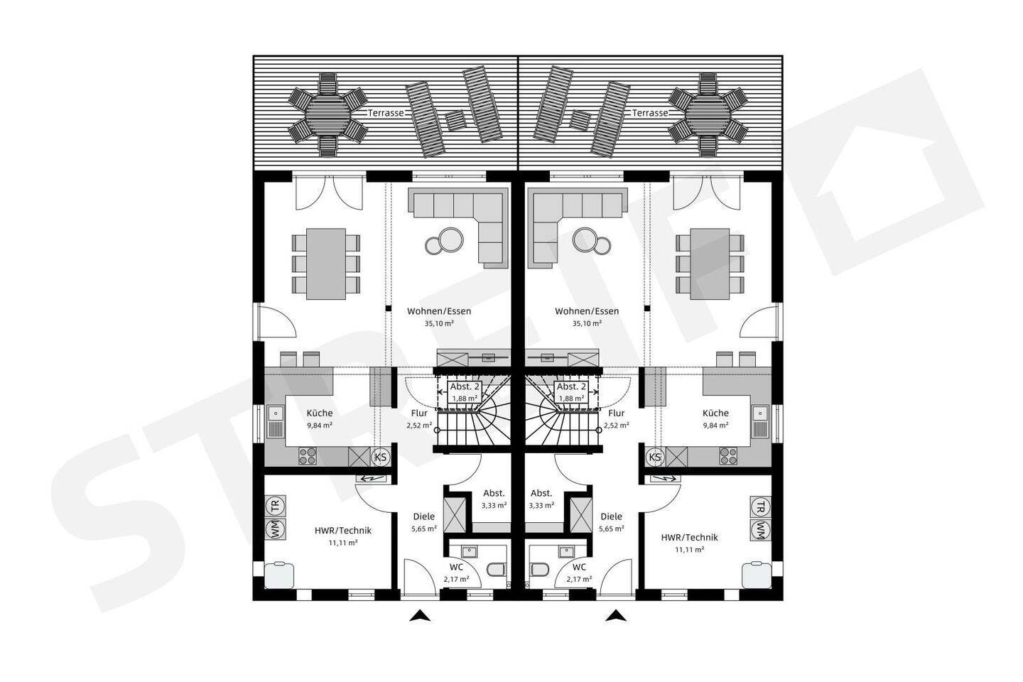 Modernes Doppelhaus in Gammelsdorf – Projektiert nach Ihren Wünschen, 85408 Gammelsdorf