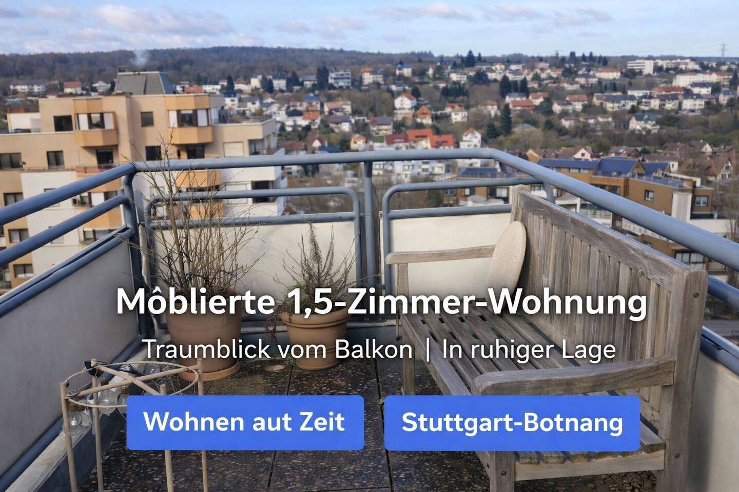 Wohnen auf Zeit in Stuttgart Botnang – möbliert flexibel mieten, 70195 Stuttgart (Botnang)