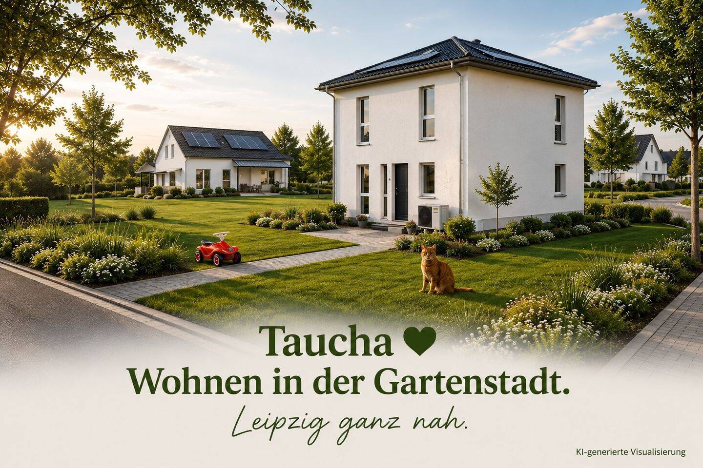 Taucha – Wohnen in der Gartenstadt – Leipzig ganz nah!, 4425 Taucha