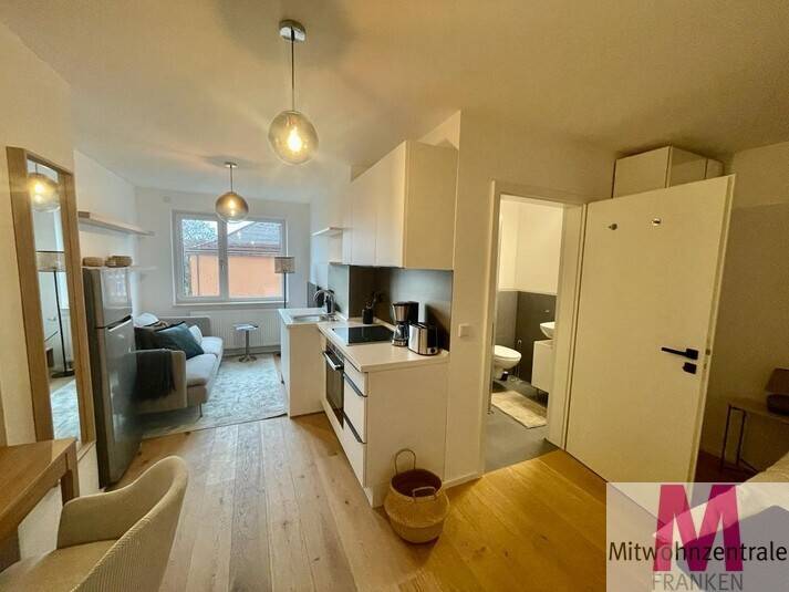 Hochwertig Möbliertes Design Appartment mit EBK,Solarheizung – nähe Herzo Shuttle, 90419 Nürnberg (Kleinweidenmühle Sankt Johannis)