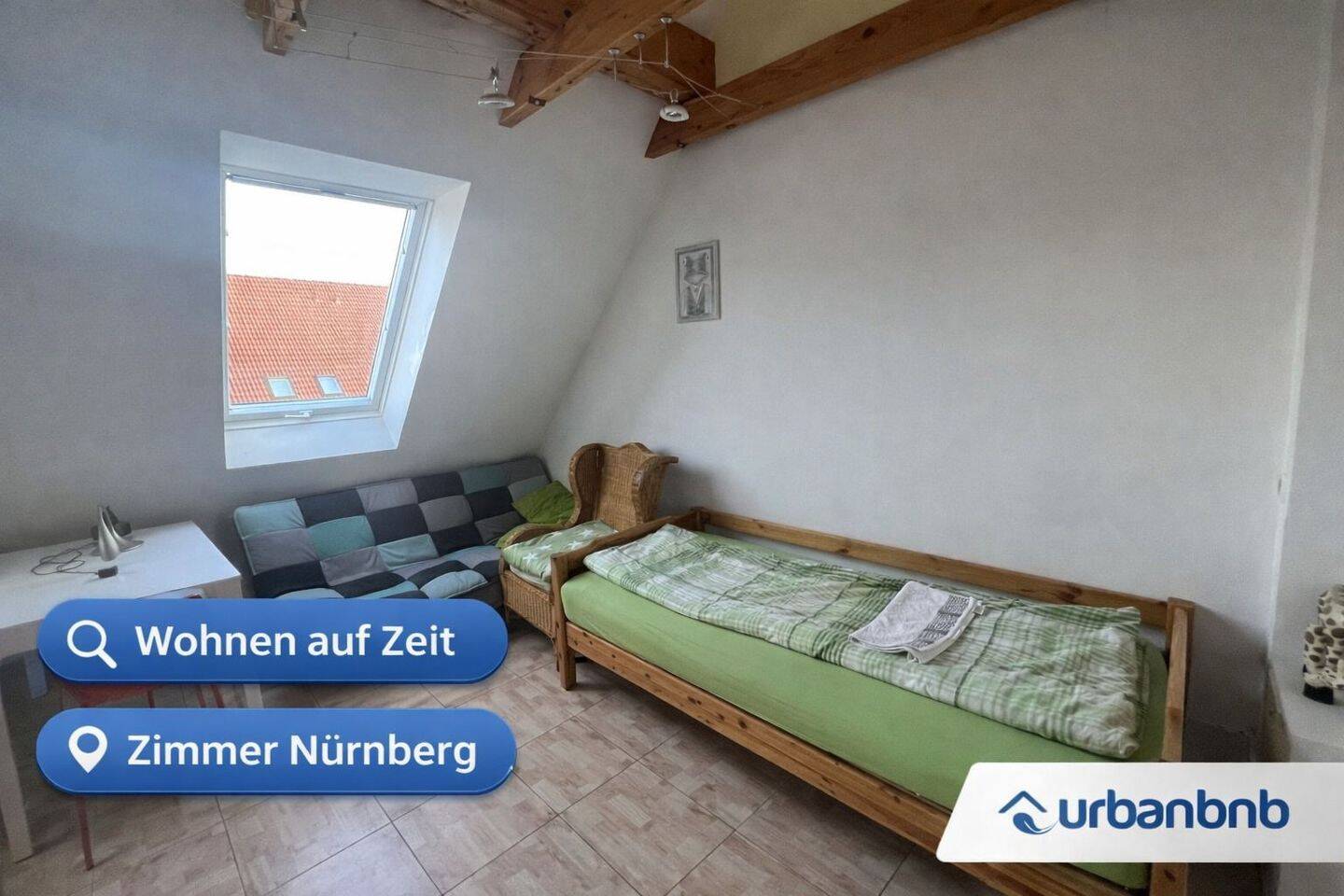 Wohnen auf Zeit Nürnberg – Maisonette Zimmer mit eigenem Bad, 90471 Nürnberg (Dutzendteich Langwasser Neuselsbrunn Stadion Zollhaus)