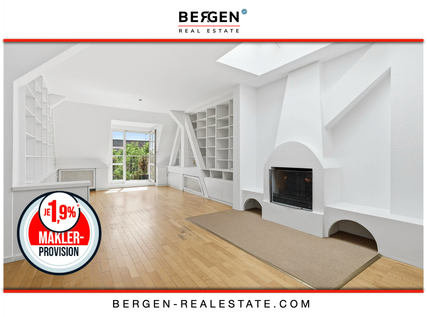 Über den Dächern Charlottenburgs wohnen mit Kamin und Dachterrass, 14057 Berlin (Charlottenburg-Wilmersdorf Charlottenburg Westend)