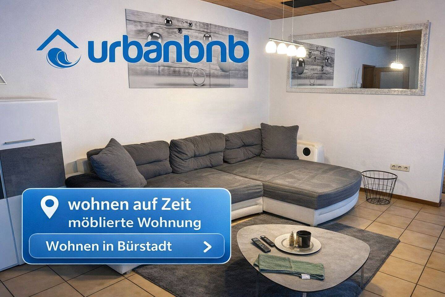 Möblierte Wohnung in Worms Bürstadt – Wohnen auf Zeit, 68642 Bürstadt