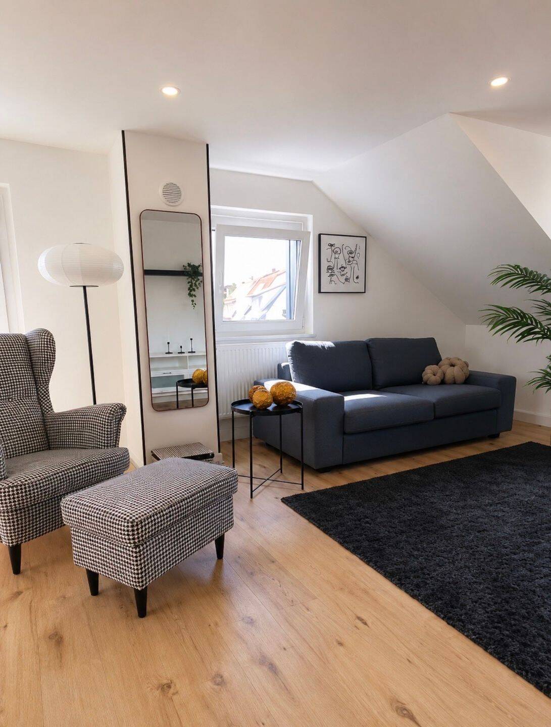 Gemütliche 1-Zimmer-DG Wohnung: wohnen in Karlsruhe-Mühlburg, 76185 Karlsruhe