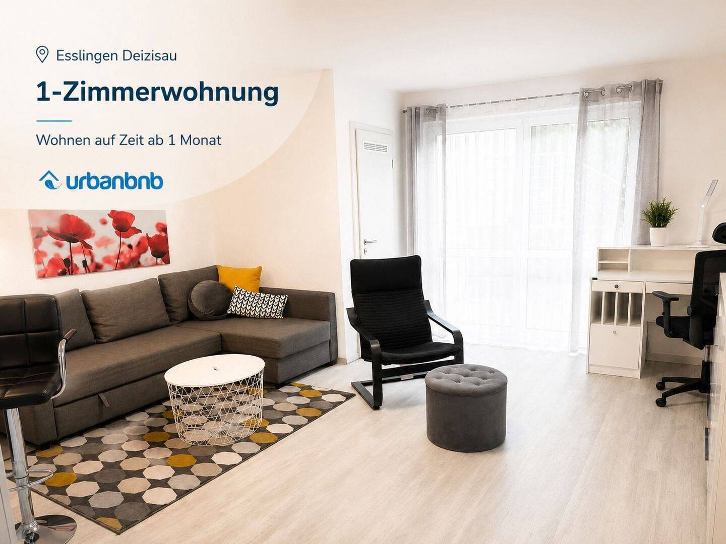 1-Zimmerwohnung Esslingen Deizisau Zeitwohnen ab 1 Monat, 73779 Deizisau