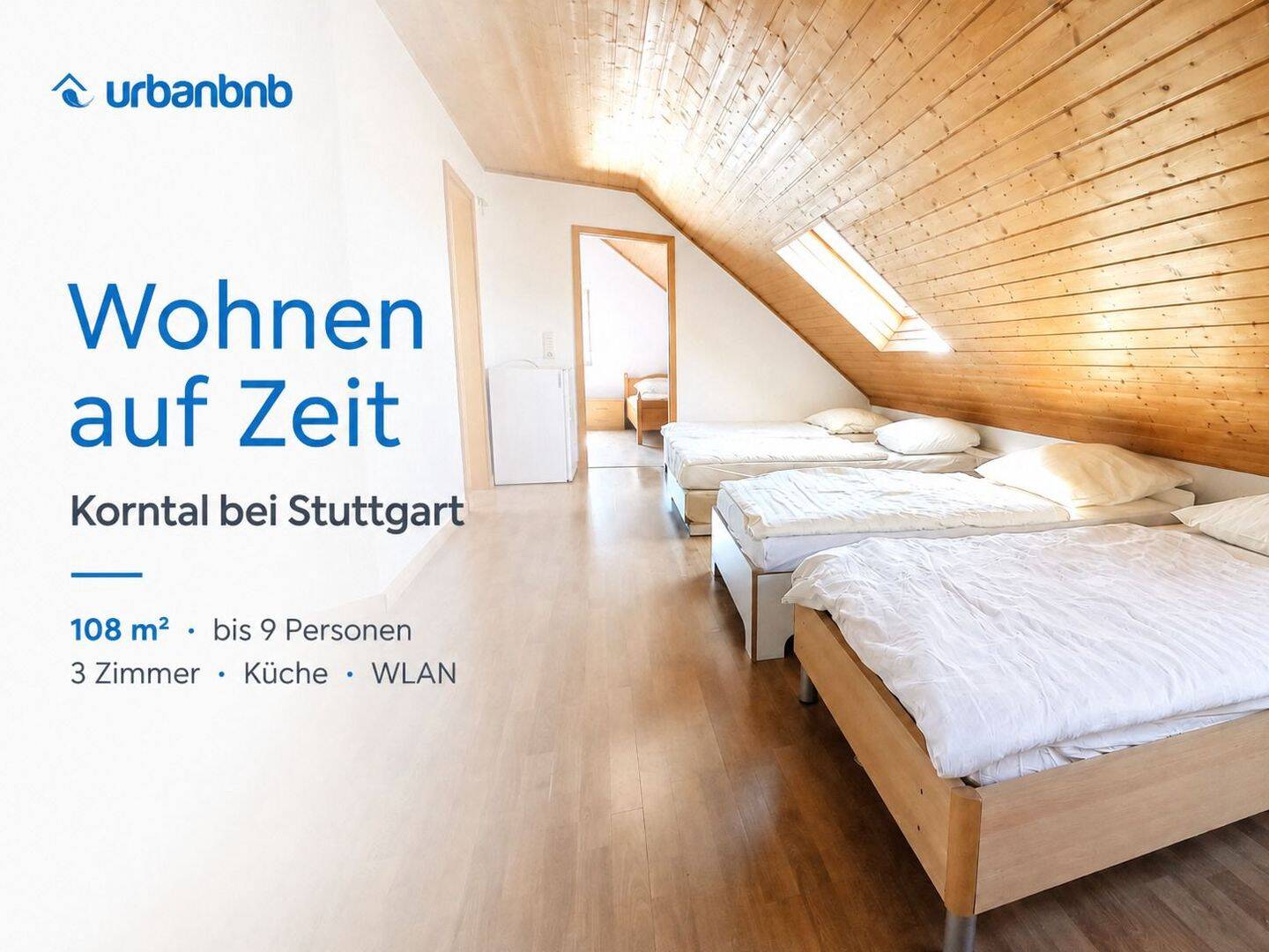 Große Ferienwohnung Korntal – Zeitwohnen bei Stuttgart, 70825 Korntal-Münchingen