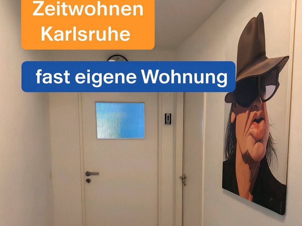 Zeitwohnen Karlsruhe: möbliertes WG-Zimmer, fast eigene Wohnung, 76185 Karlsruhe