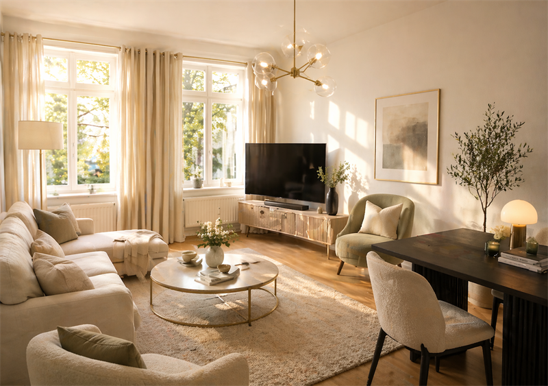 WOHNEN IM EXKLUSIVEM STUCKALTBAU in Kiezlage- dicht am Park, 10115 Berlin (Mitte Wedding)