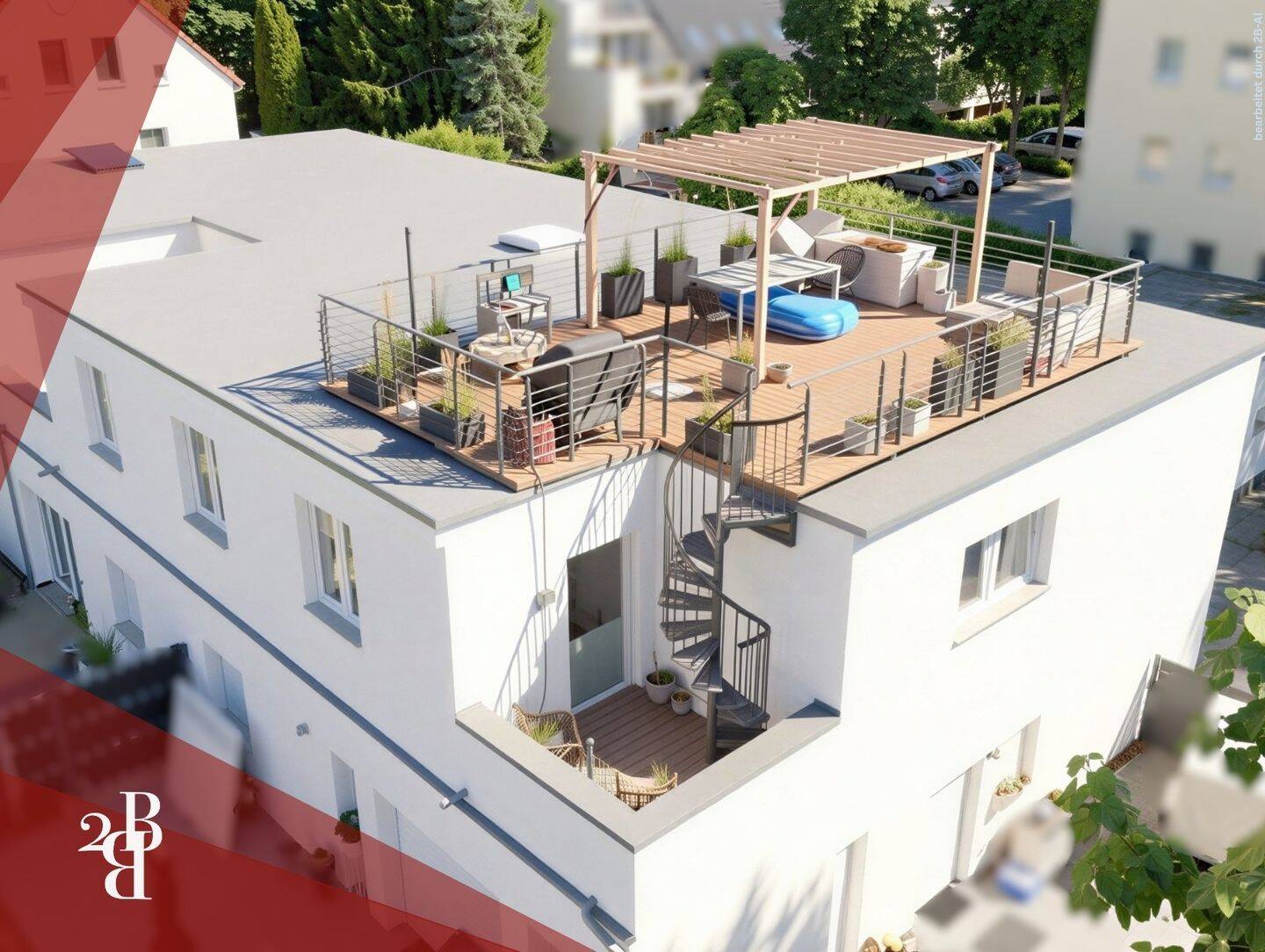 Traumhafte Dachterrasse mit Blick ins Grüne – exklusive 4-Zi.-Wohnung mit 2 Stellplätzen in Bestlage, 39108 Magdeburg (Altstadt Stadtfeld Ost)