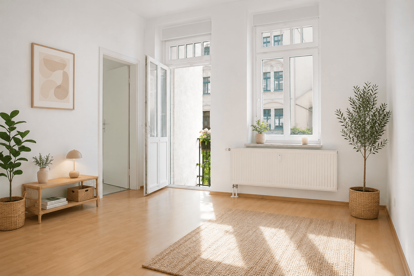 ***Charmante 1-Zimmer-Erdgeschosswohnung mit Balkon – Wohnen in beliebter Kaßberg Lage***, 9112 Chemnitz (Altendorf Kaßberg Zentrum)