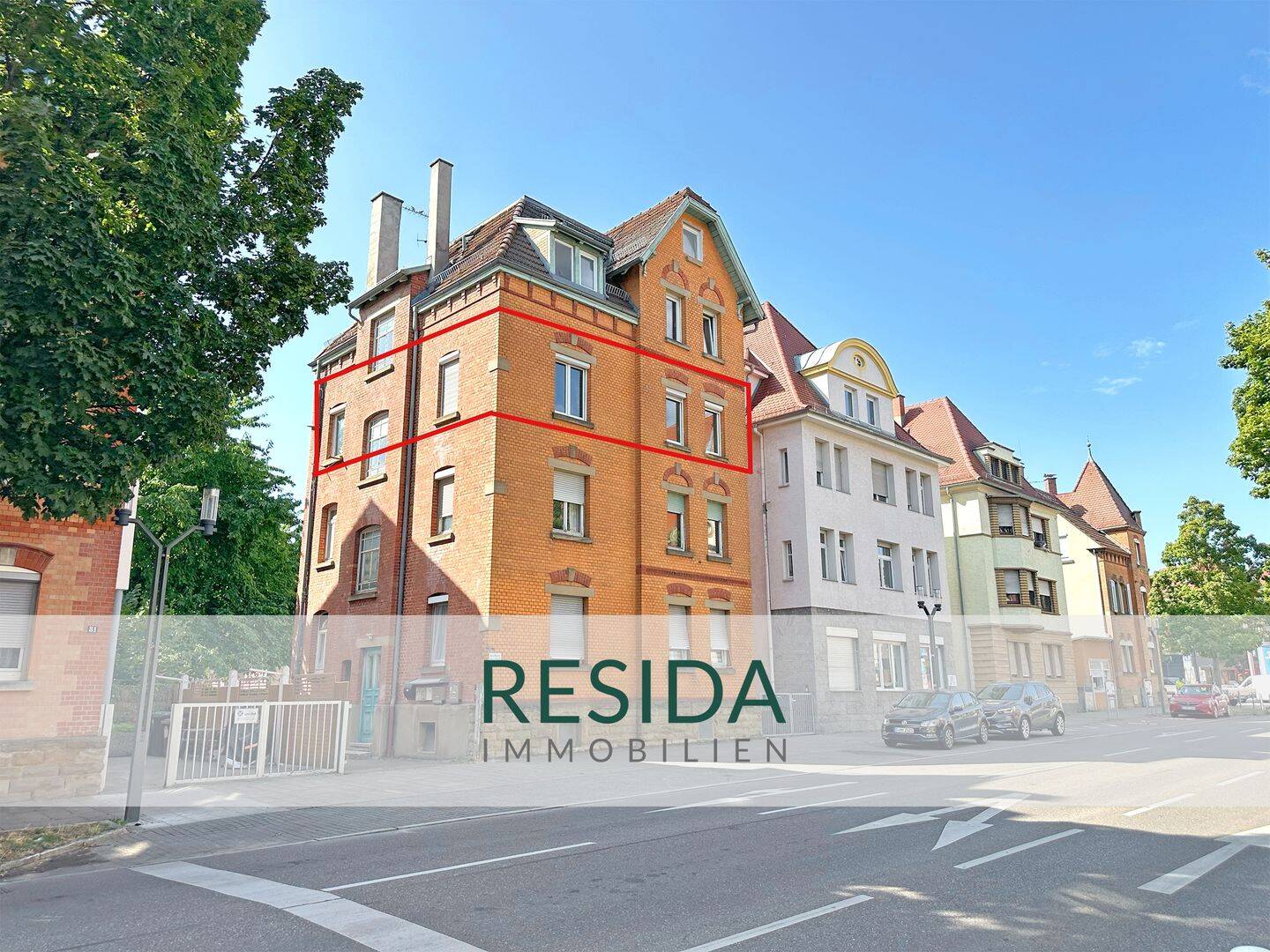 Zentral in S-Feuerbach: 3-Zi.-Altbauwohnung mit Stellplatz & Einbauküche – ideal auch als WG, 70469 Stuttgart (Feuerbach Zuffenhausen)