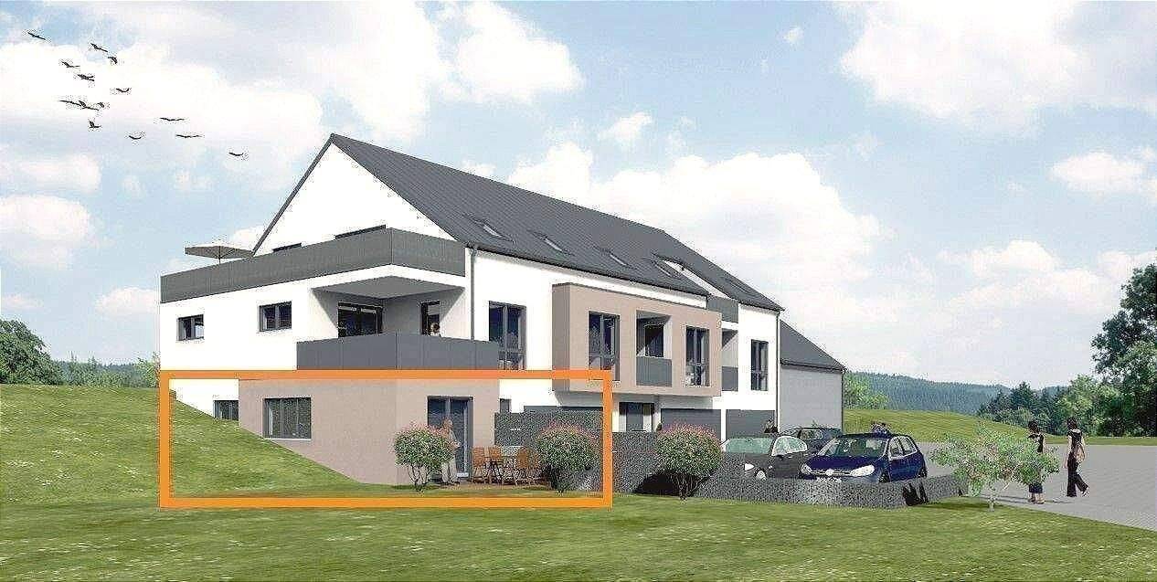 Ab sofort / NEUBAU mit 6 Wohneinheiten / 3 Zimmer-Wohnung im Erdgeschoss / Dusche / Fußbodenheizung / Terrasse, 54329 Konz