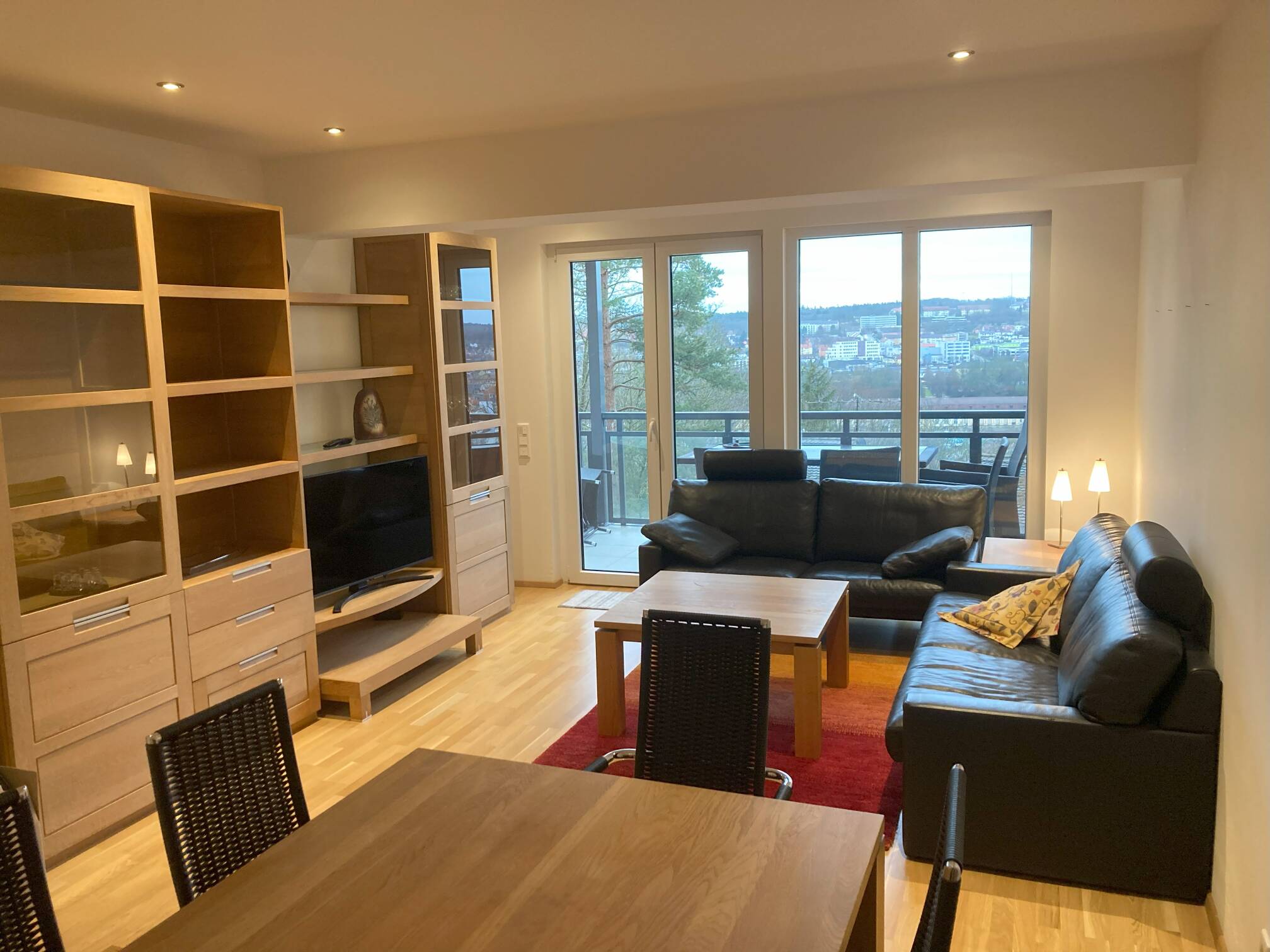 möblierte 2 Zimmer Wohnung 68 qm mit Blick über Ansbach, 91522 Ansbach