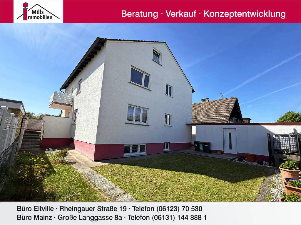 Großzügiges 1-3 Familienhaus mit traumhaftem Garten in ruhiger Lage von Mainz-Ebersheim