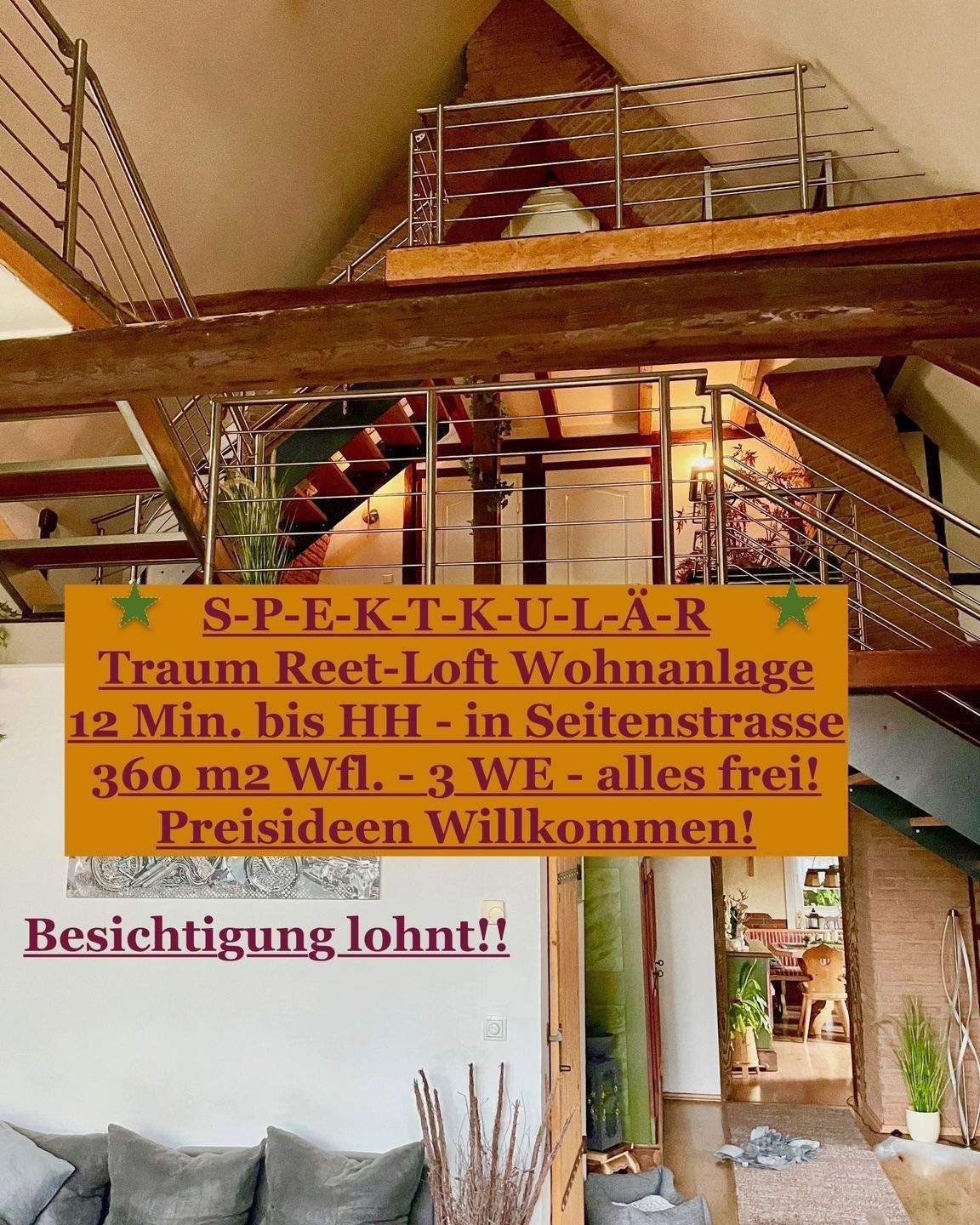 WOHNANLAGE –  3 Wohnungen in einem zauberhaften Anwesen – ca. 200 m2/ 94m2 / 68 m2 kernsaniert, 25451 Quickborn