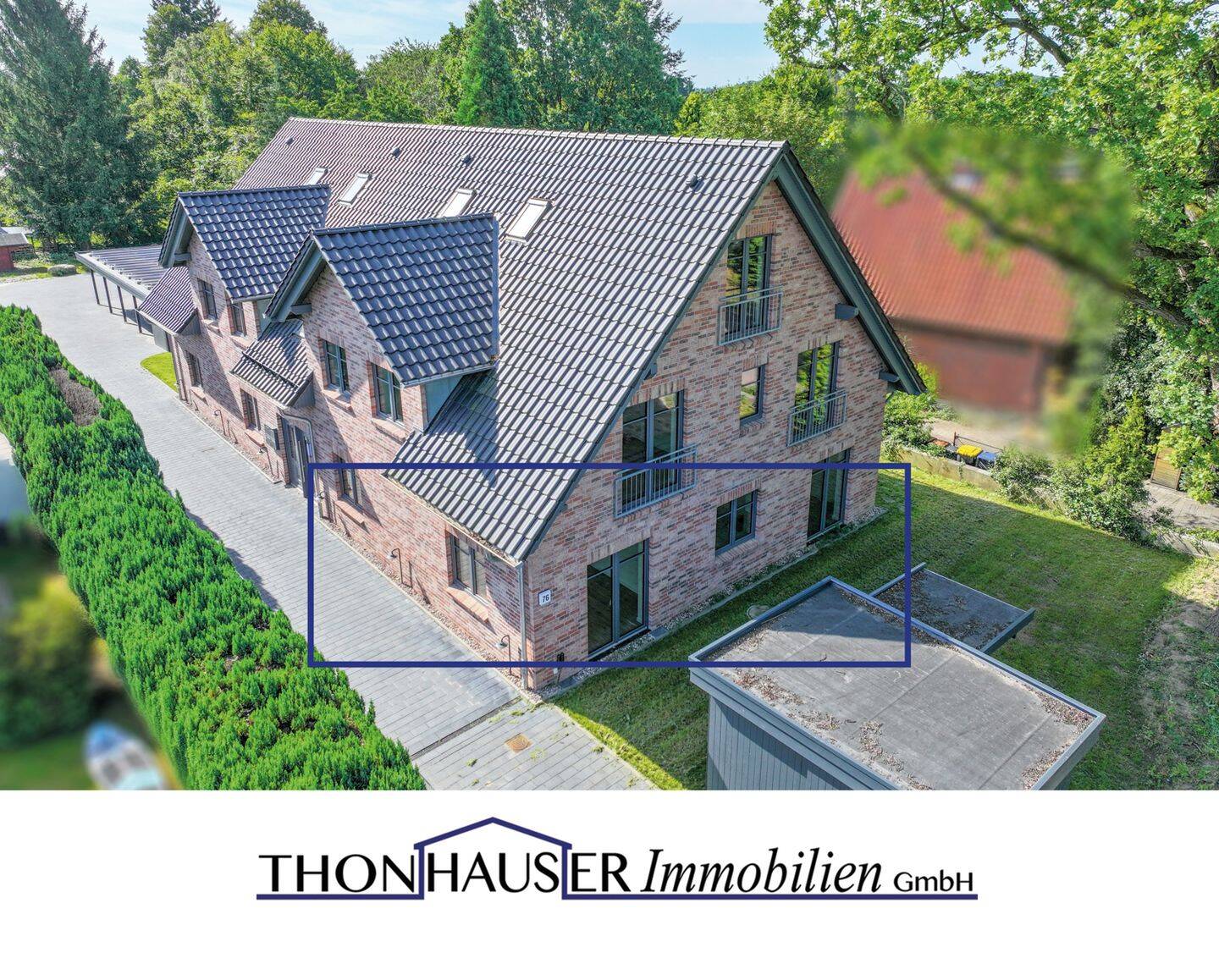 22952 Lütjensee – Neue 3-Zimmer-Wohnung mit Terrasse, Garten und Carport, 22952 Lütjensee