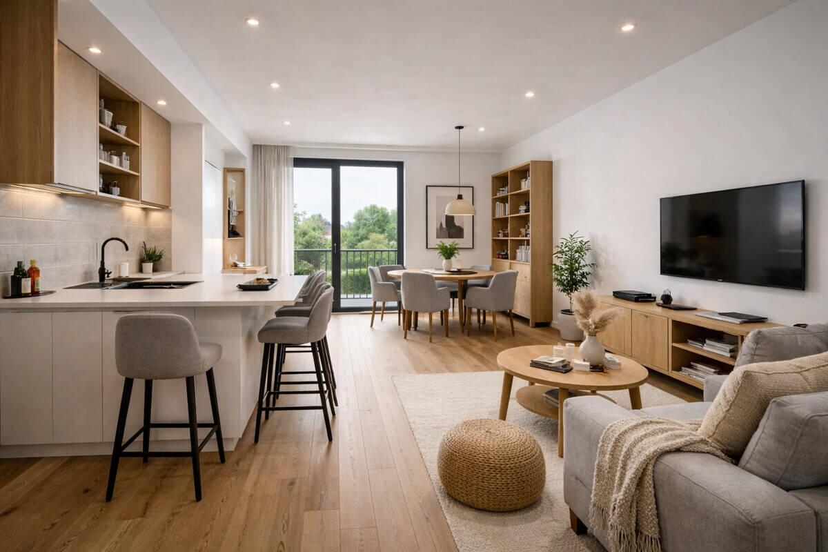 KREUZBERG: BESTE LAGE: ERSTBEZUG im LUXUS Neubau: 3-Zi mit 42 m² und Balkon ab 2027 BEZUGSBEREIT, 10783 Berlin (Tempelhof-Schöneberg Schöneberg)