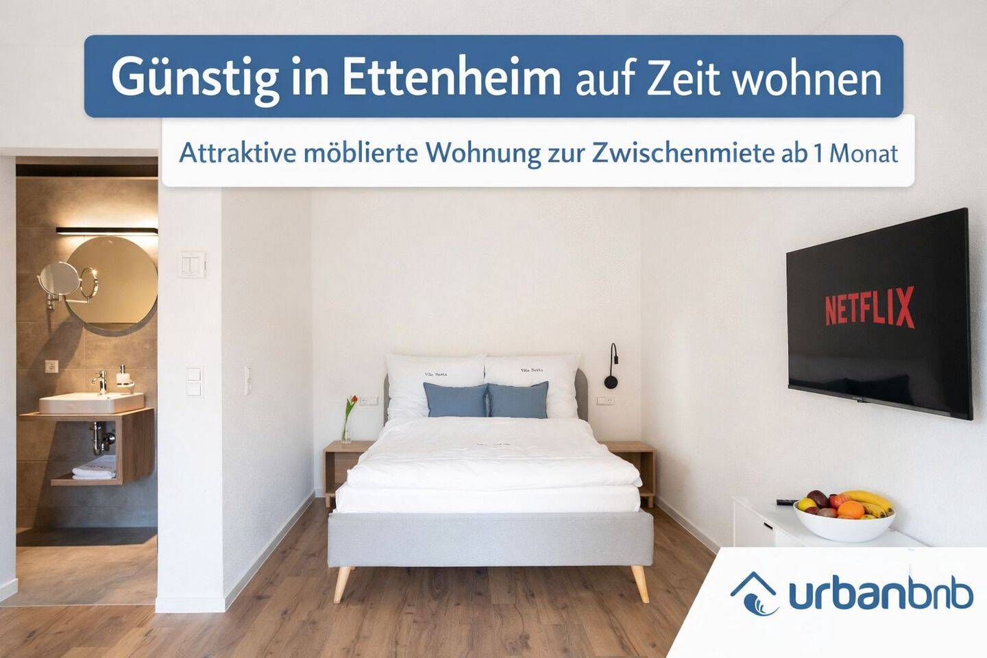 Wohnen auf Zeit in Ettenheim – möbliertes Apartment zur Zwischenmiete ab 1 Monat, 77955 Ettenheim