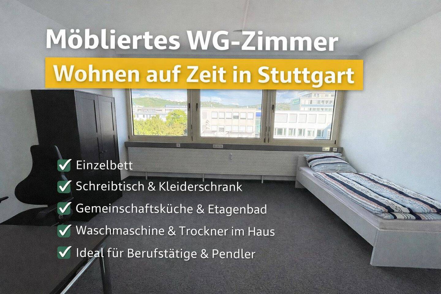 WG Zimmer in Stuttgart Hedelfingen, möblierte Zimmer ab 1 Monat, 70327 Stuttgart
