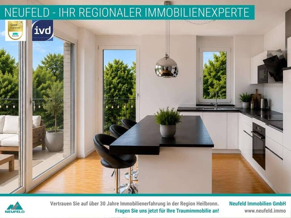 Modernes Wohnen mit Wohlfühlfaktor – 4,5 Zi. Wohnung am Pfühlpark!, 74074 Heilbronn (Heilbronn Sontheim)