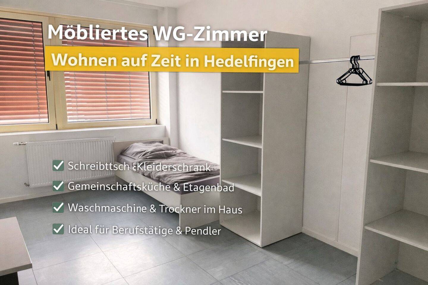 Zimmer gesucht in Stuttgart? Hier möbliert mieten auf Zeit ab 1 Monat, 70327 Stuttgart