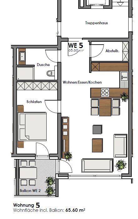 Exklusive 2-Zimmer-Wohnung in Perl zu vermieten, 66706 Perl
