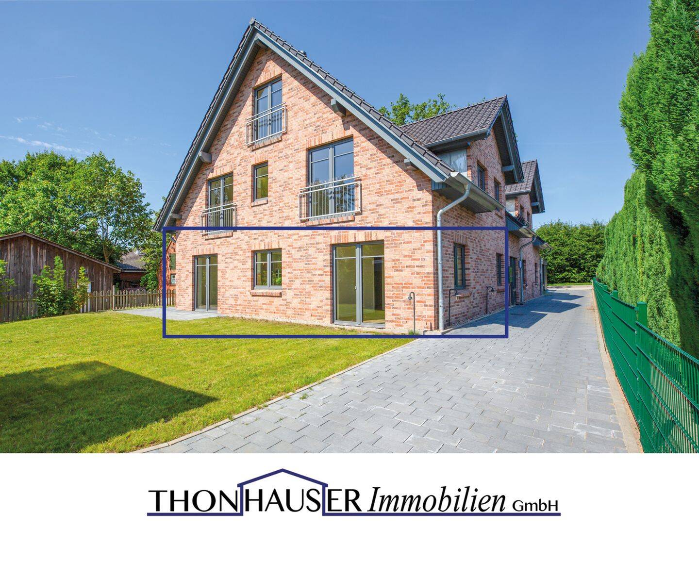 22952 Lütjensee – Frisch fertiggestellte 3-Zimmer-Wohnung mit Terrasse, Keller und Carport, 22952 Lütjensee