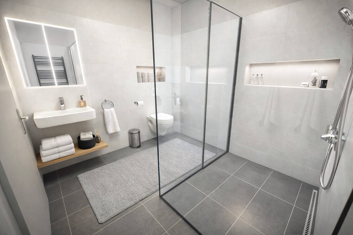 ANGEBOT : WE 39+40+41: Eberswalde: ERSTBEZUG im LUXUS Neubau: 3-Zi – 67m² + 3 BALKONE ab 2027, 16225 Eberswalde