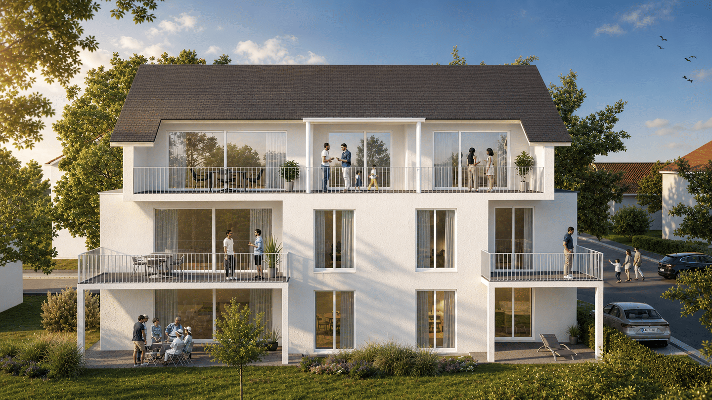 STADTVILLA TROSSINGEN – Exklusive OG-Whg. mit 5,5 Zimmer in top Lage – KfW 55 EH – 100.000 € zinsgünstiges Darlehen – 5% AfA f. Kap.anleger, 78647 Trossingen