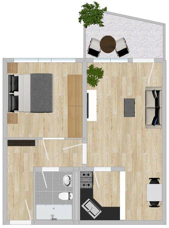Preisgünstige 2 Raum-Wohnung mit Aufzug, 1587 Riesa