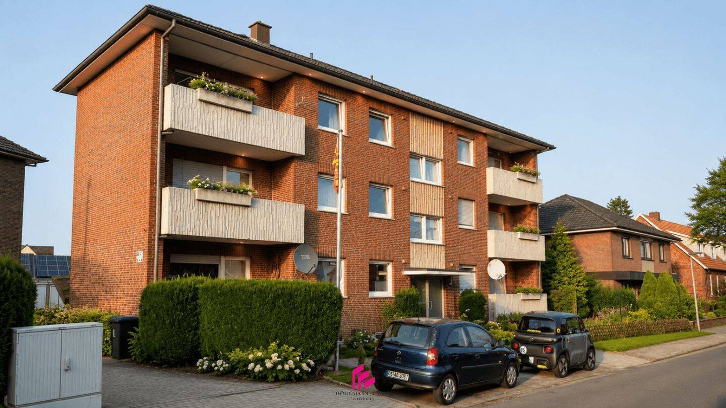 Hoch oben wohnen: 2-Zimmer-Attikawohnung mit 45 m² in Fürstenau, 49584 Fürstenau