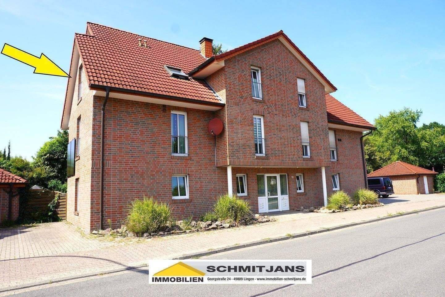 Lichtdurchflutete, gepflegte Maisonette-Wohnung mit Balkon, 49808 Lingen (Ems)