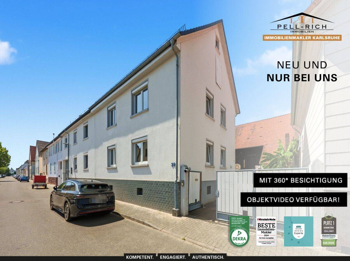 GESTALTUNGSRAUM: Großzügiges Wohnhaus mit Scheunen & vielseitigen Nebenflächen in Stutensee, 76297 Stutensee