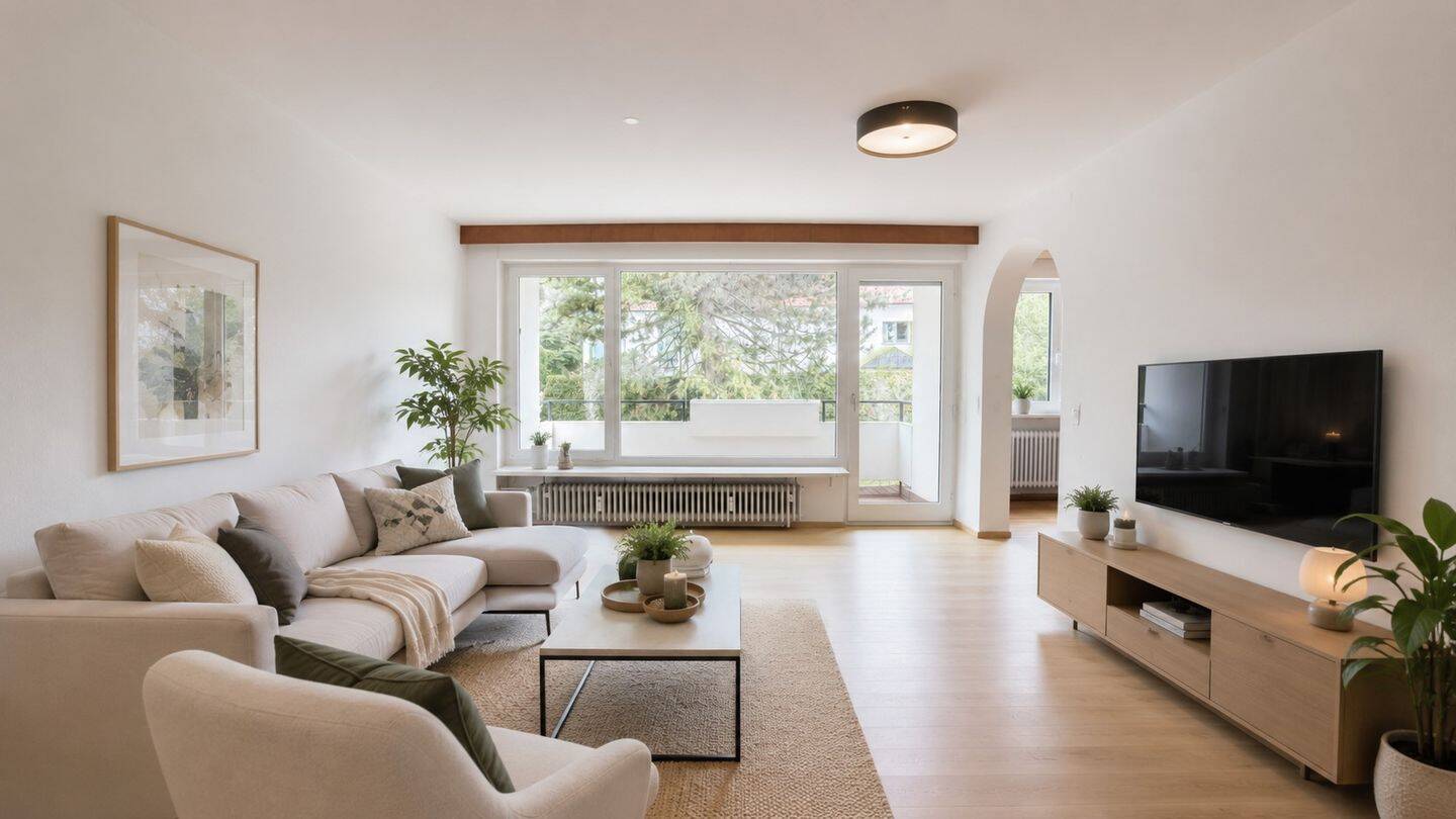 Ruhig gelegene 3-Zimmer-Wohnung mit Balkon und Garage, 85598 Vaterstetten