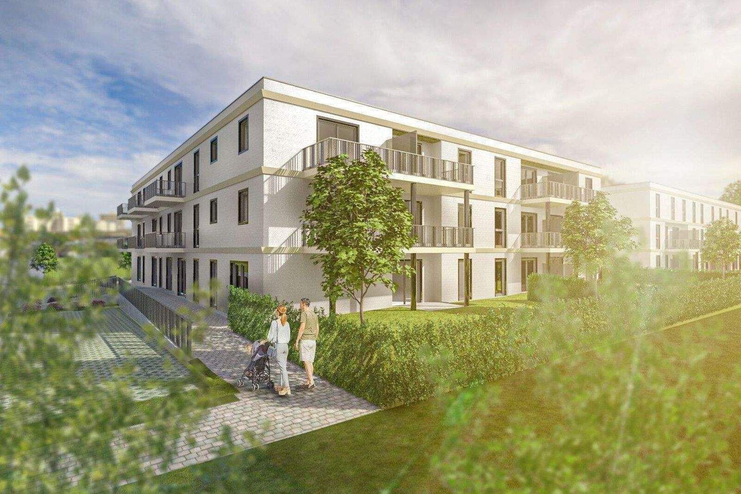 Helle Neubau-Wohnung in 93158 Teublitz zu vermieten – Stadtmitte neben Park