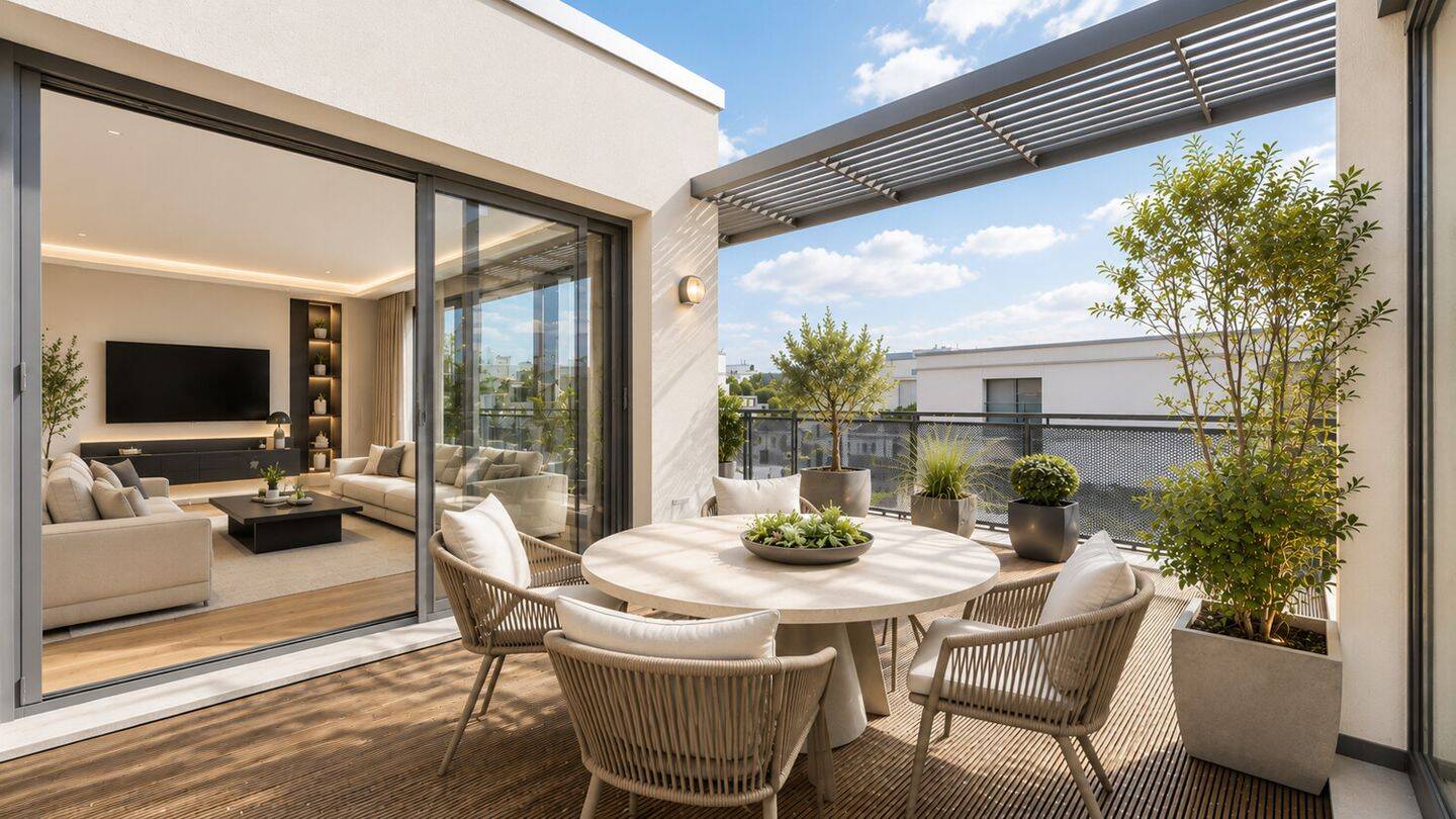Penthouse mit Skyline-Blick, großzügiger Dachterrasse und individuellem Gestaltungspotential, 60487 Frankfurt am Main (Bockenheim Hausen Rödelheim Westend-Süd)