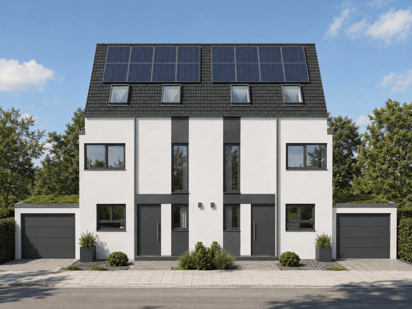 Hochwertige Doppelhaushälfte mit Garten, Garage und moderner Energietechnik, 55239 Gau-Odernheim