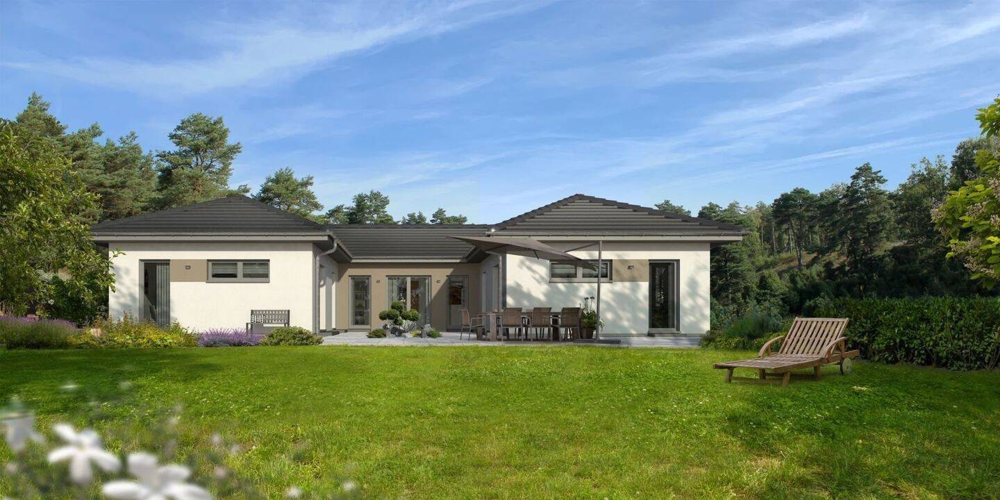 Bungalow Lifetime 8 – Innovatives Wohnen in zeitloser U-Form mit allkauf Komfort, 76479 Steinmauern
