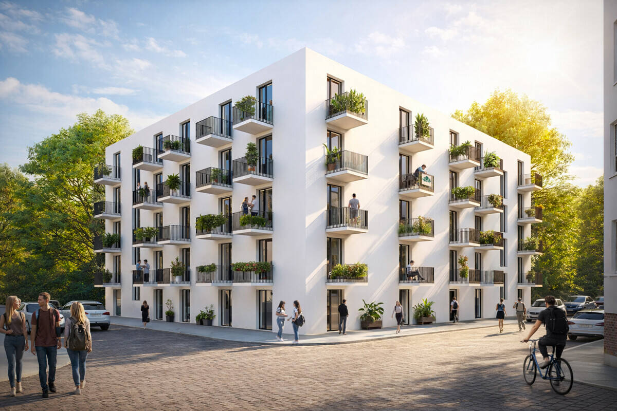 SPECIAL OFFER: WE 17+18+19: Eberswalde: ERSTBEZUG im LUXUS Neubau: 4-Zi – 77m² + 4 BALKONE ab 2027, 16225 Eberswalde
