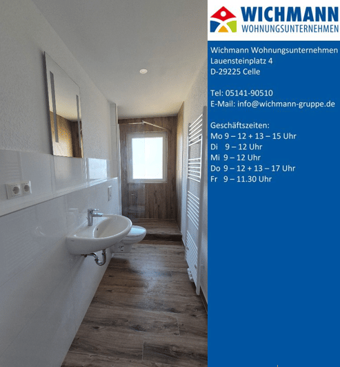 Modernisierte 3-Zimmer Wohnung in Celle-Vorwerk, 29229 Celle