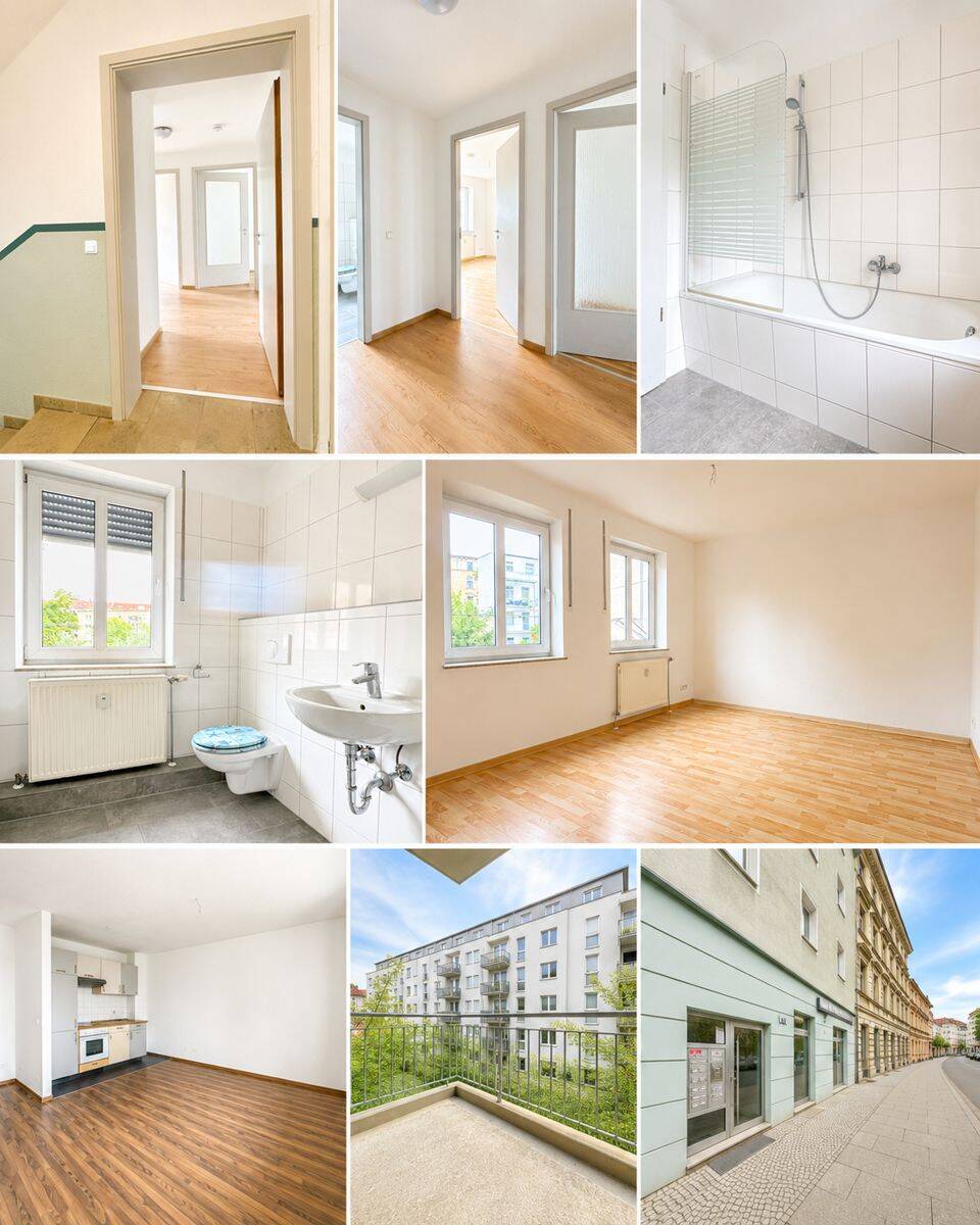 Aufgepasst! Sanierte 2-Raumwohnung mit Balkon in der Mansfelder Straße!, 6108 Halle (Saale) (Altstadt Giebichenstein Innenstadt Paulusviertel Saaleaue)