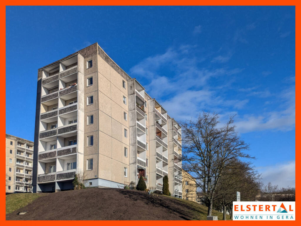 Attraktive, moderne 1-Raum-Wohnung! Separater Schlafbereich // Balkon // Grünes Umfeld!, 7546 Gera