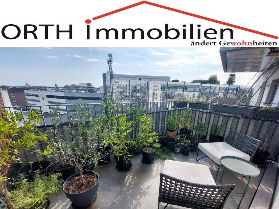 Fernblick – 3 Zimmer Wohnung  mit EBK (käuflich) , gehobene Ausstattung, 2 Balkone, 40235 Düsseldorf (Flingern Nord Flingern Süd Grafenberg)