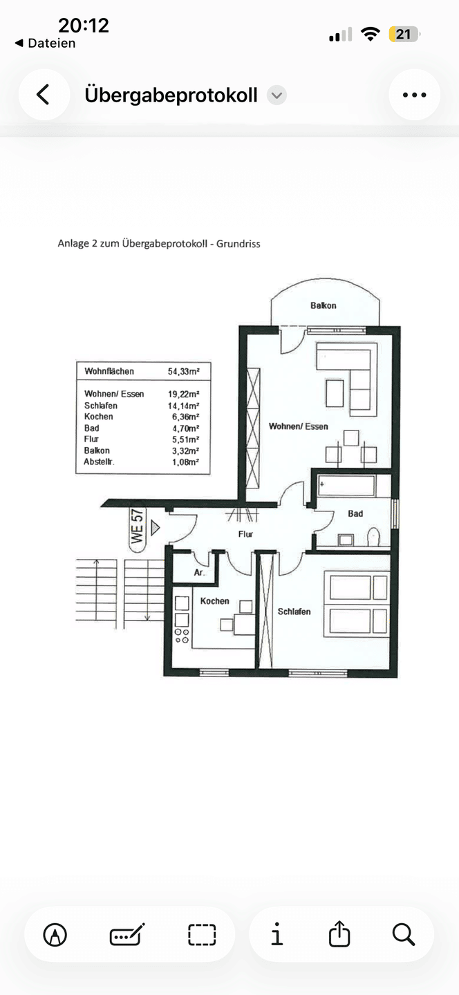 Suche Nachmieter für 2 Zimmer Wohnung mit Küche, 7381 Pößneck