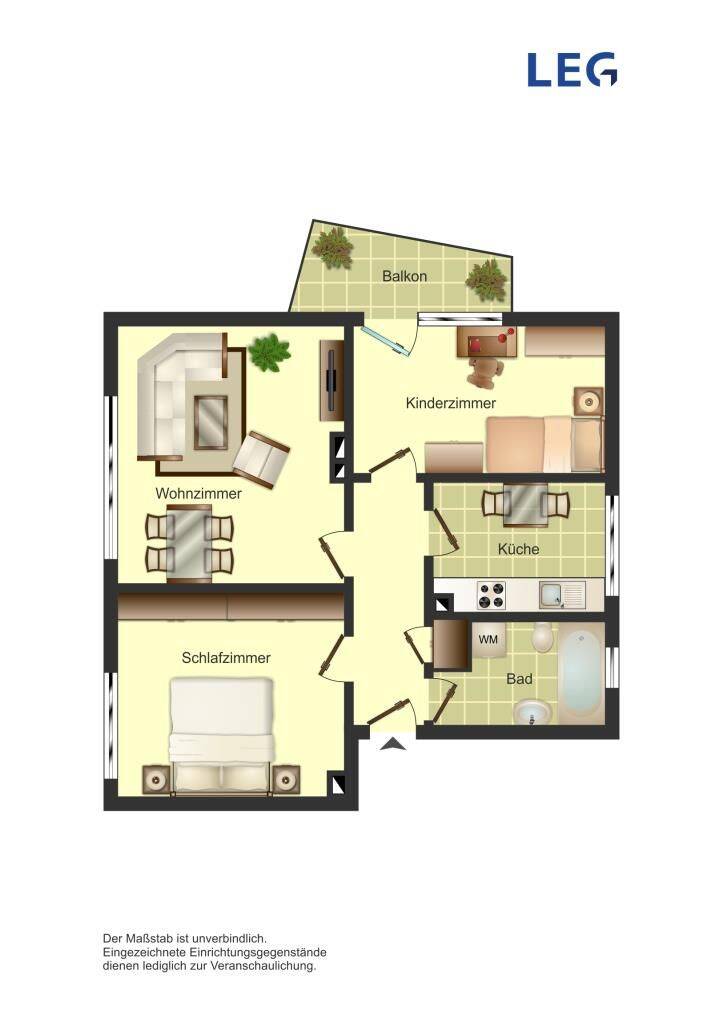 Demnächst frei! 3-Zimmer-Wohnung in Bergkamen Weddinghofen, 59192 Bergkamen