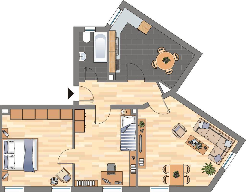 3-Zimmer-Wohnung in Neustadt an der Weinstraße, 67433 Neustadt an der Weinstraße (Haardt Lachen-Speyerdorf Neustadt-Stadt)